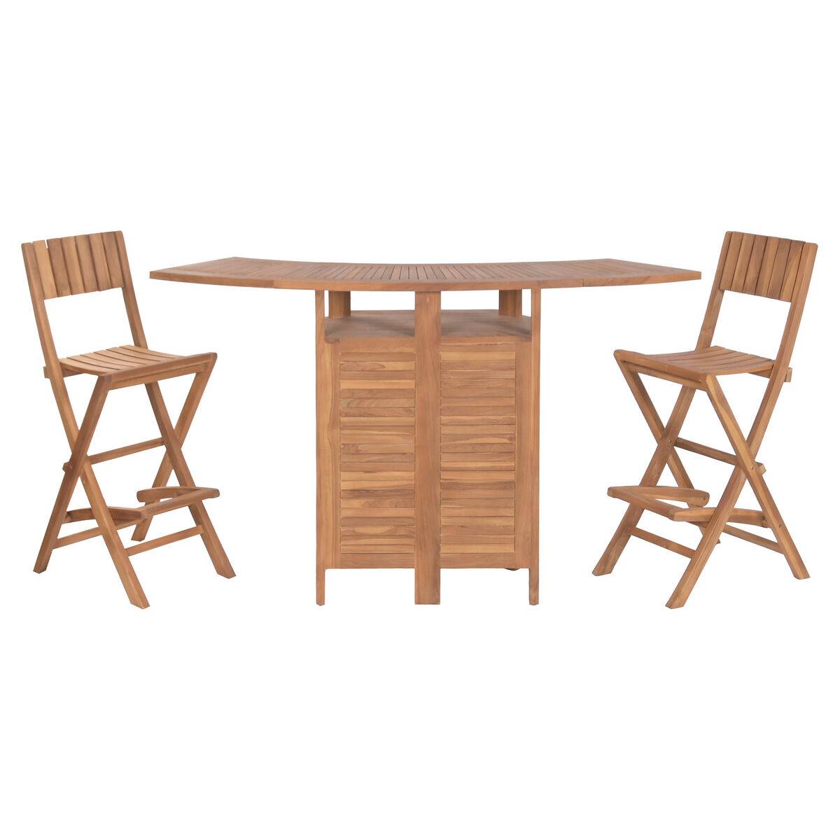 Conjunto de Mesa con 2 Sillas Home ESPRIT 95 X 70 X 108 CM