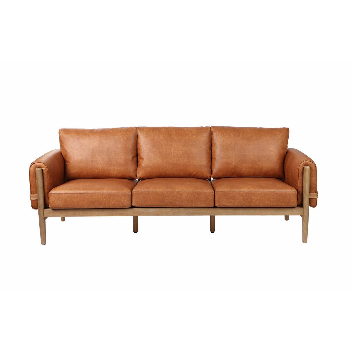 Sofá Home ESPRIT Marrón Moderno 220 X 80 X 82 CM