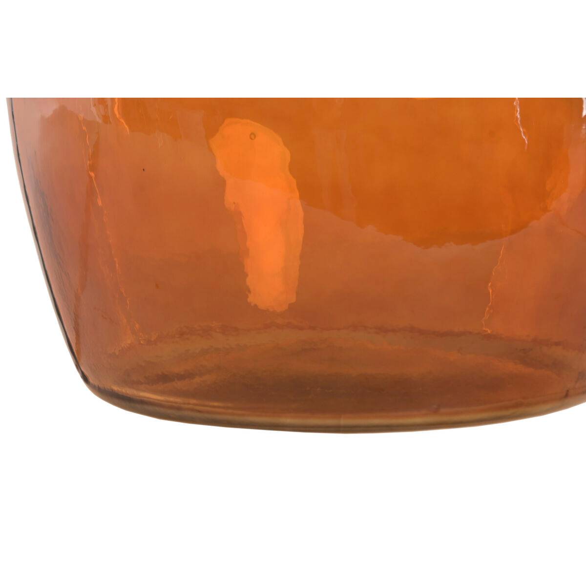 Jarrón Home ESPRIT Ambar Bicolor Cristal reciclado Colonial 33 x 33 x 74 cm