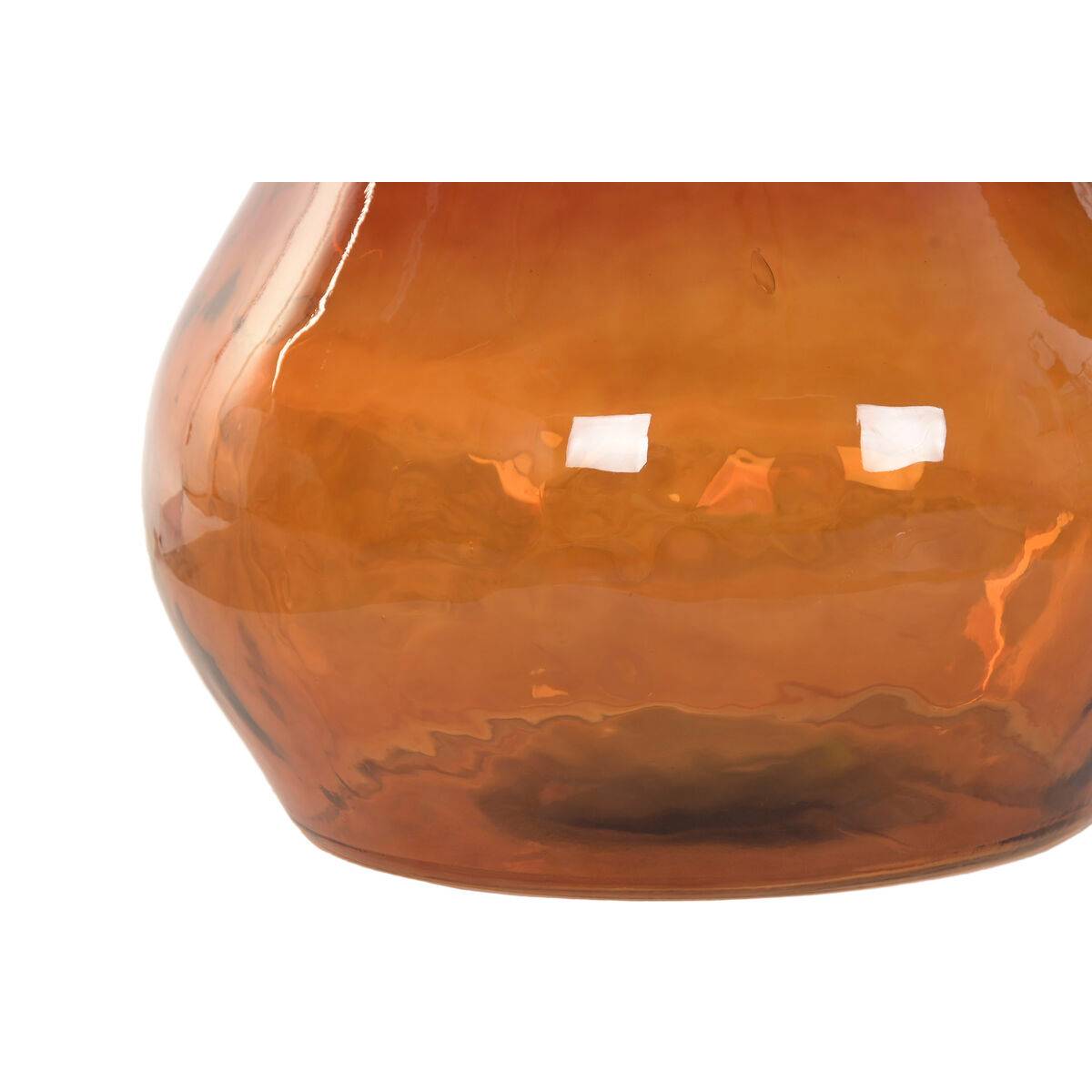 Jarrón Home ESPRIT Ambar Bicolor Cristal reciclado Colonial 44 x 44 x 47,5 cm