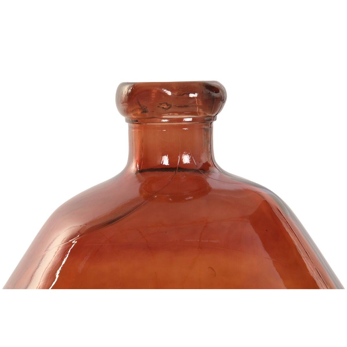 Jarrón Home ESPRIT Ambar Bicolor Cristal reciclado Colonial 44 x 44 x 47,5 cm