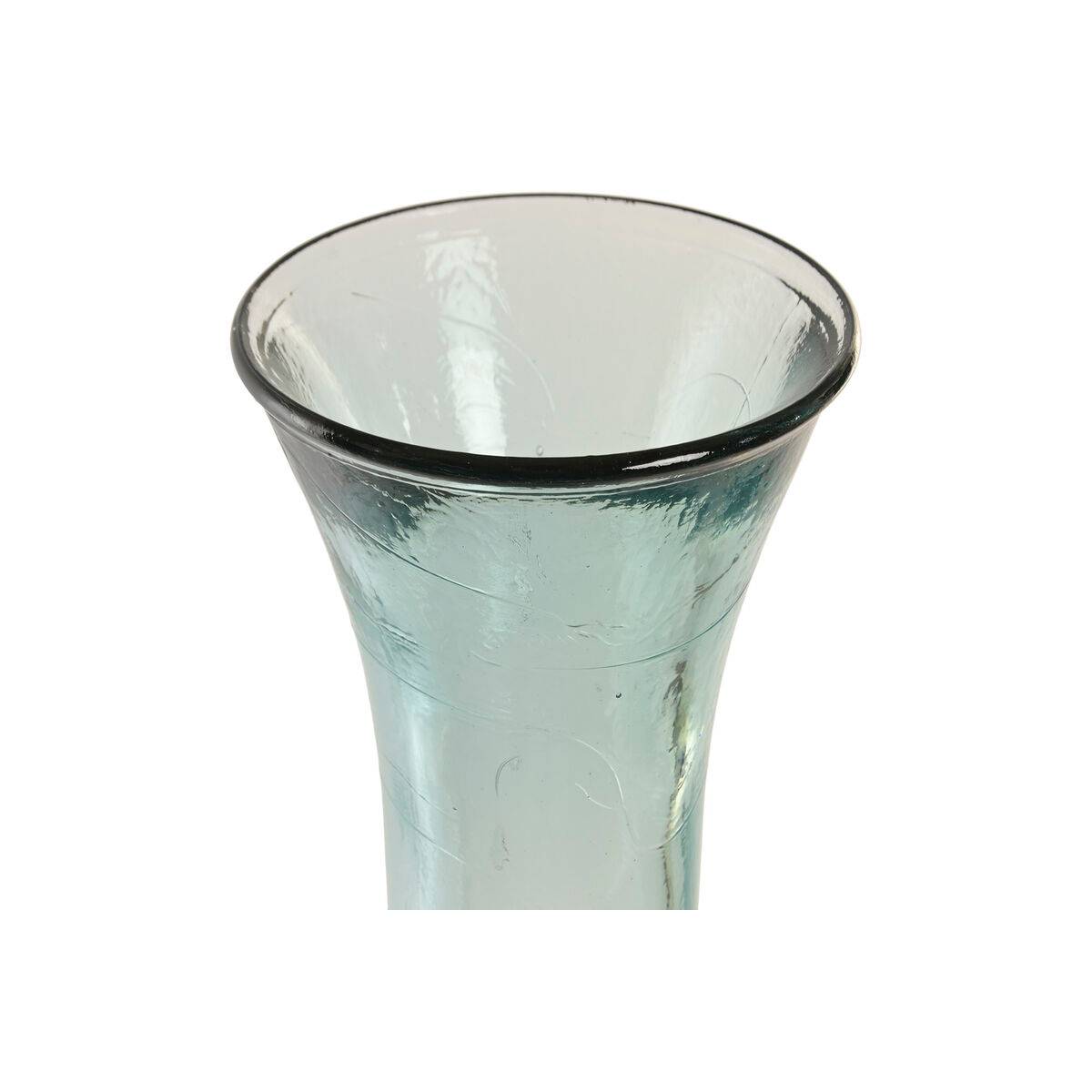 Jarrón Home ESPRIT Transparente Cristal reciclado Estilo artesanal Urbano 30 x 30 x 100 cm