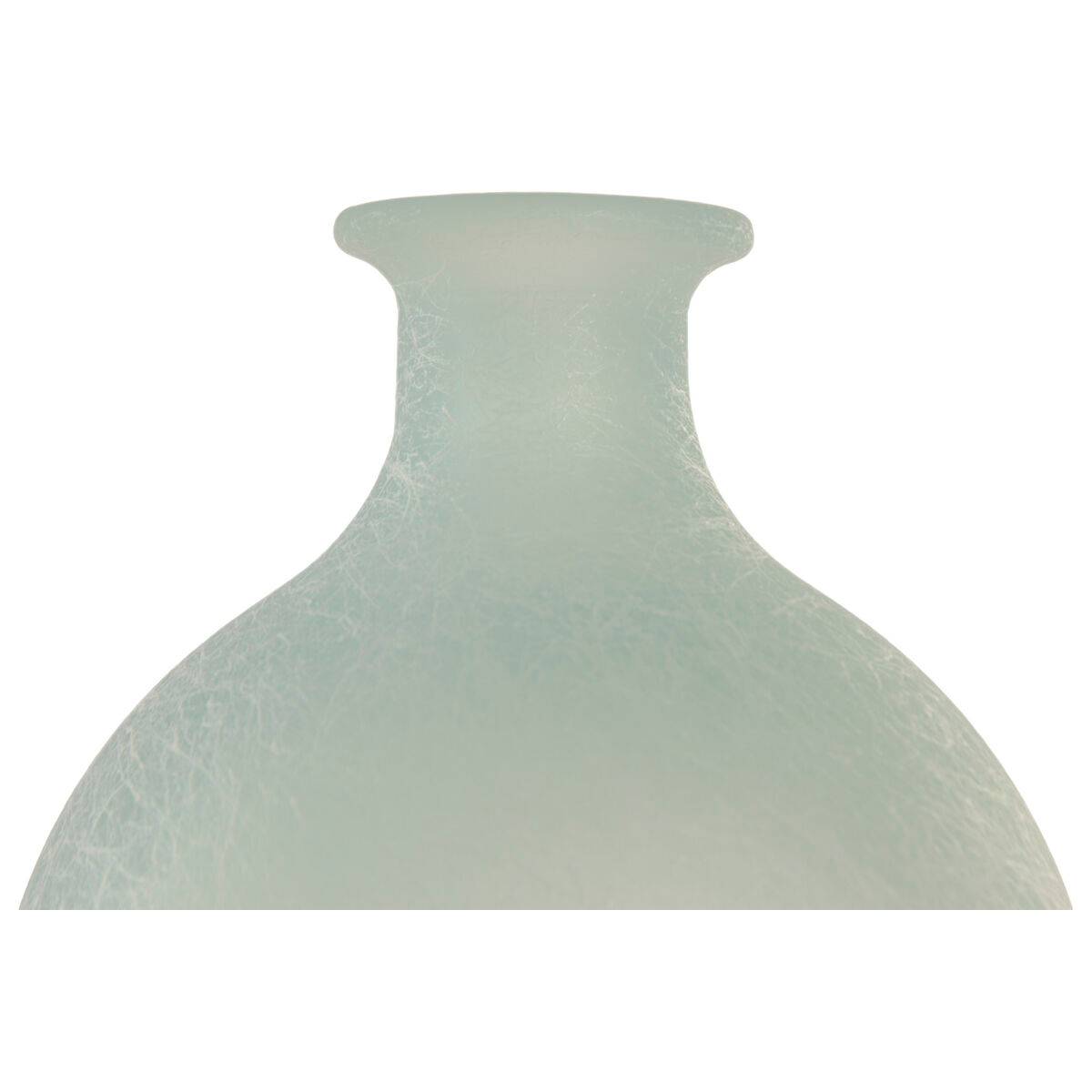 Jarrón Home ESPRIT Azul cielo Cristal reciclado Mediterráneo 16 x 16 x 38 cm