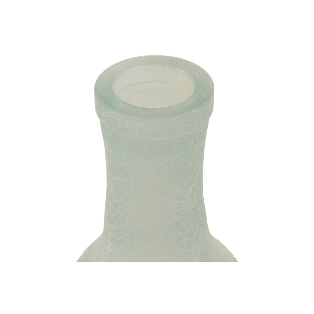 Jarrón Home ESPRIT Azul cielo Cristal reciclado Mediterráneo 17 x 17 x 45 cm