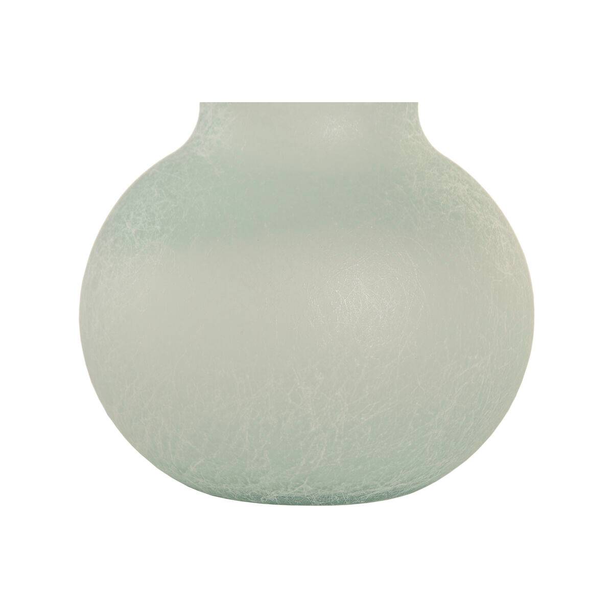 Jarrón Home ESPRIT Azul cielo Cristal reciclado Mediterráneo 17 x 17 x 45 cm