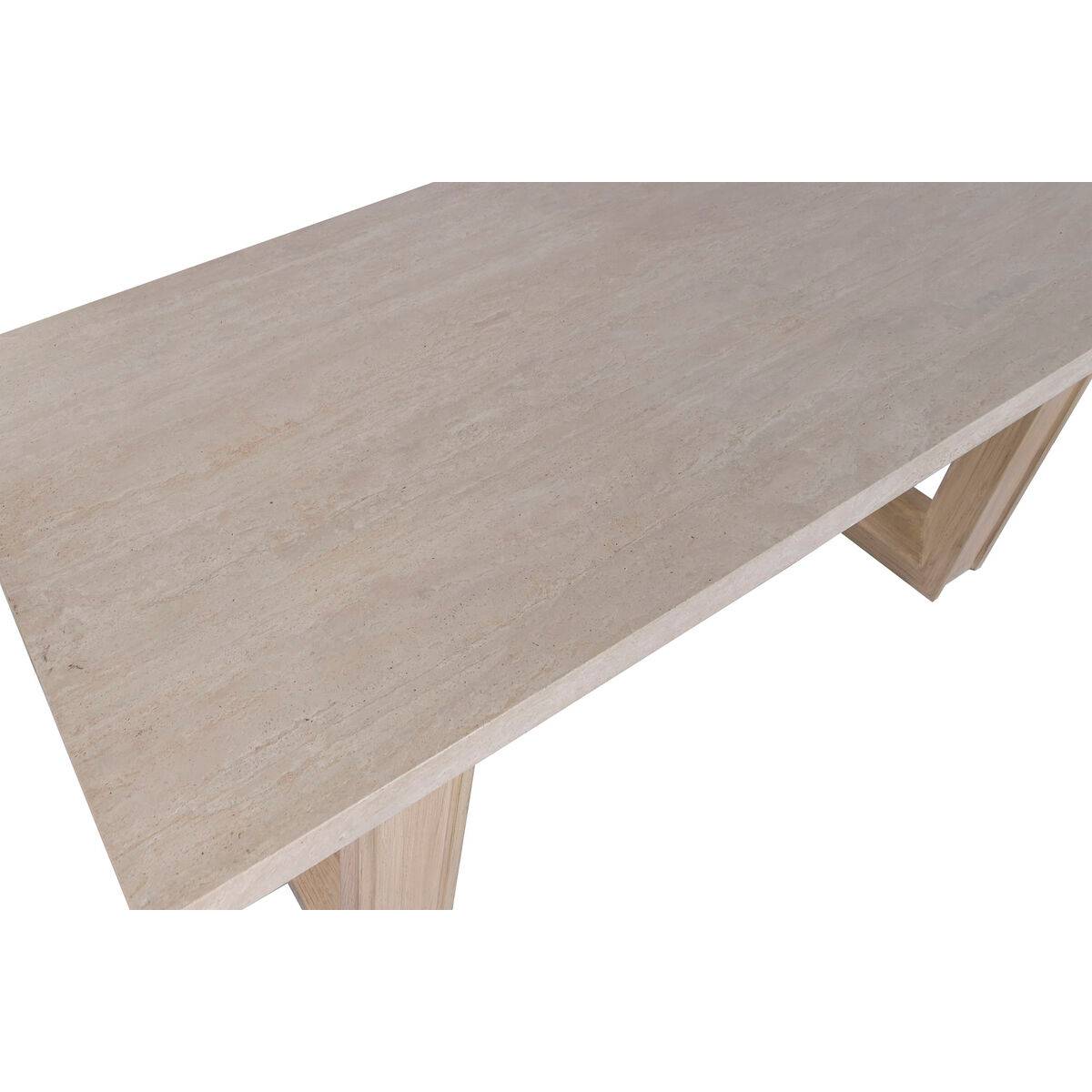 Mesa de Comedor Home ESPRIT Mármol Madera de olmo 220 x 100 x 76 cm