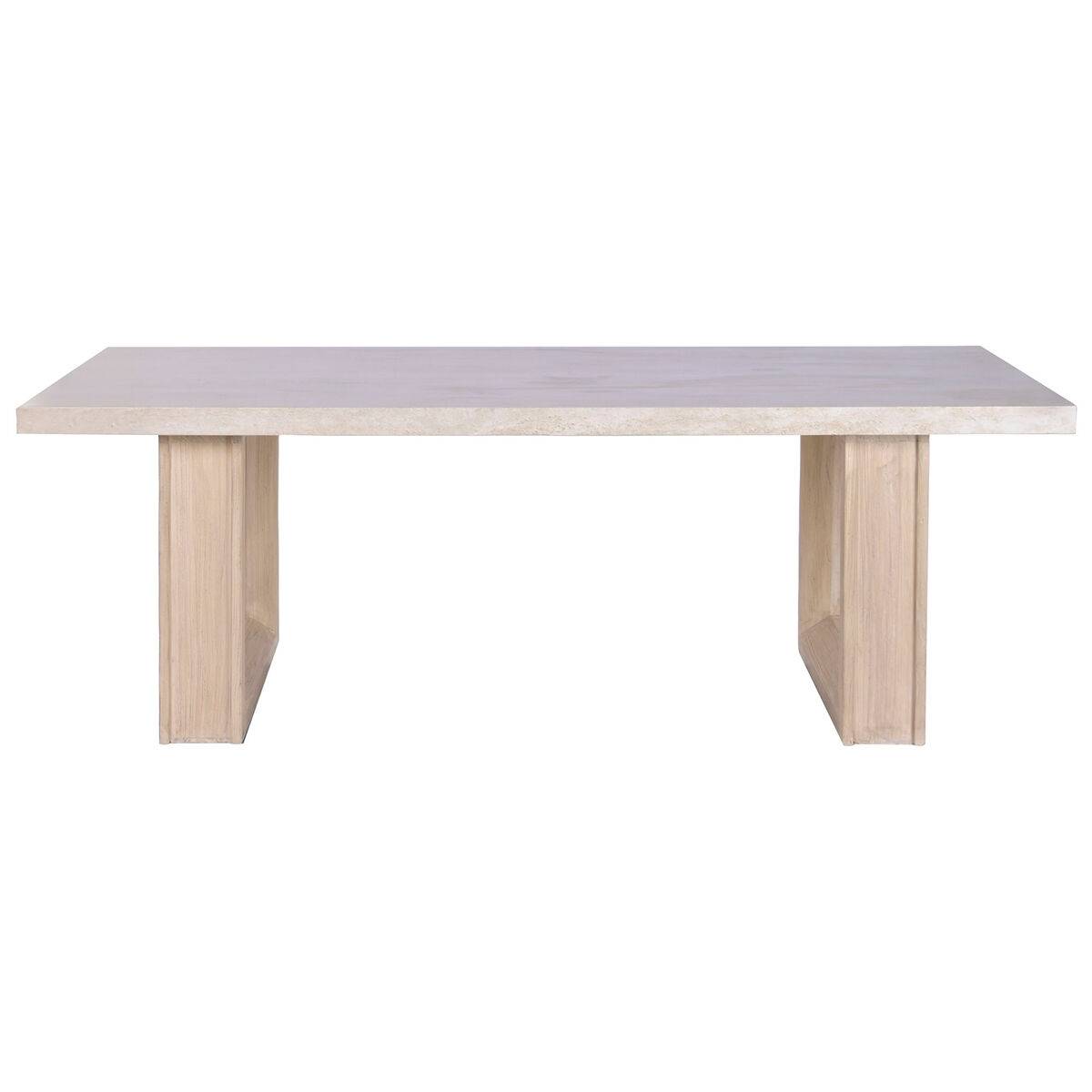 Mesa de Comedor Home ESPRIT Mármol Madera de olmo 220 x 100 x 76 cm