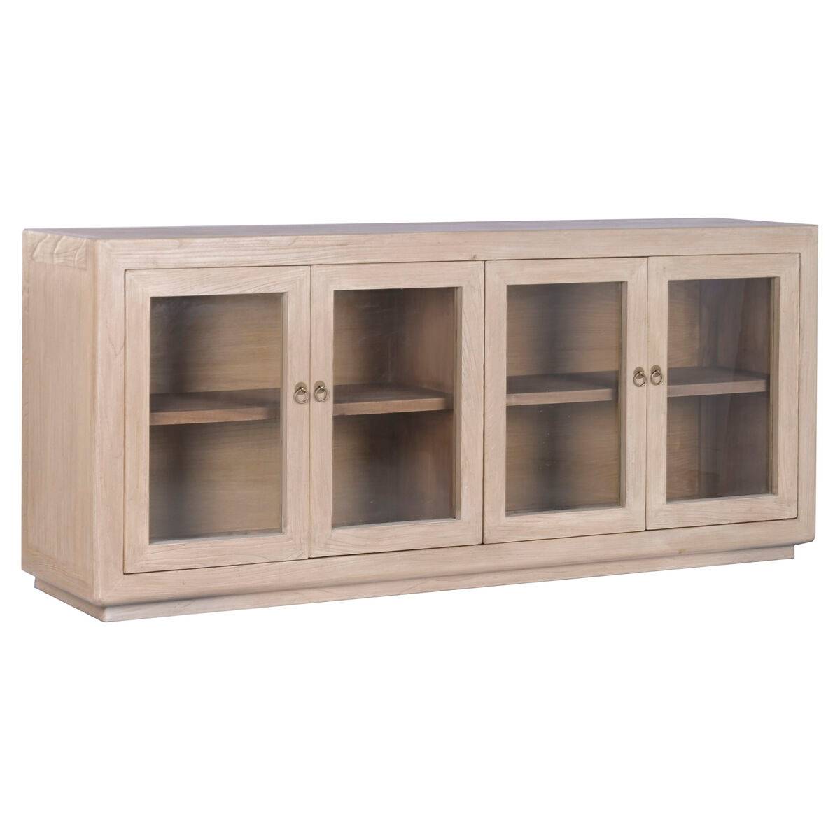 Aparador Home ESPRIT Natural Cristal Madera de olmo 200 X 44 X 85 CM