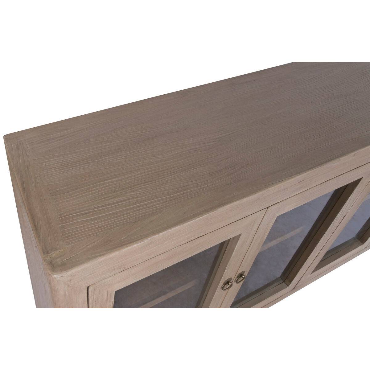 Aparador Home ESPRIT Natural Cristal Madera de olmo 200 X 44 X 85 CM