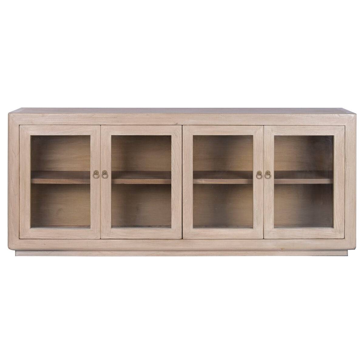 Aparador Home ESPRIT Natural Cristal Madera de olmo 200 X 44 X 85 CM