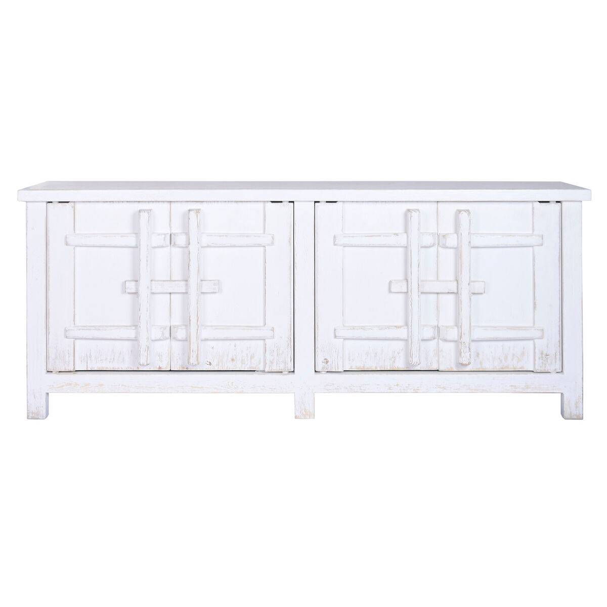 Aparador Home ESPRIT Blanco Madera de olmo 230 x 48 x 96 cm