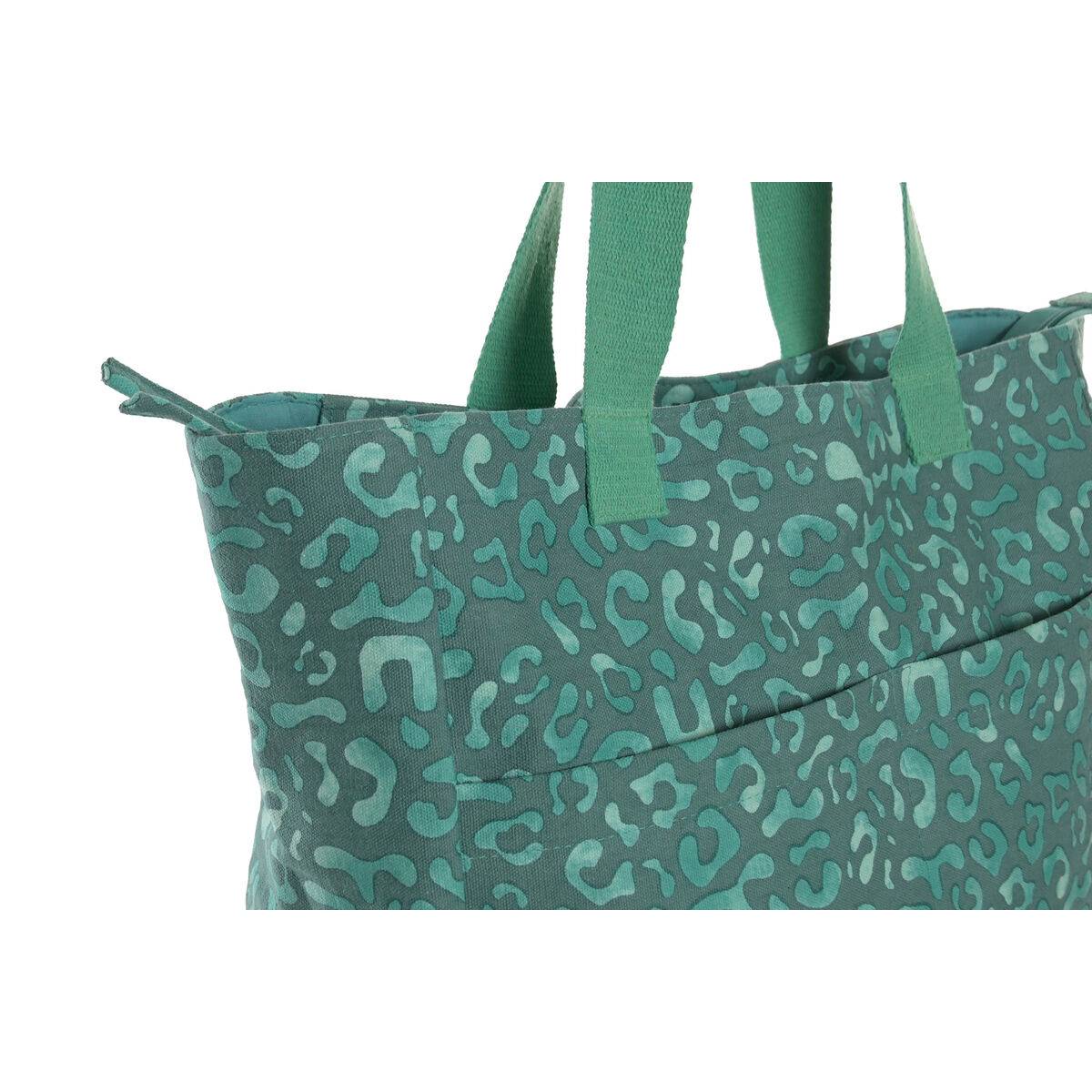 Bolso Mujer Home ESPRIT Marrón Verde Rosa 55 x 14 x 35 cm (3 Unidades)