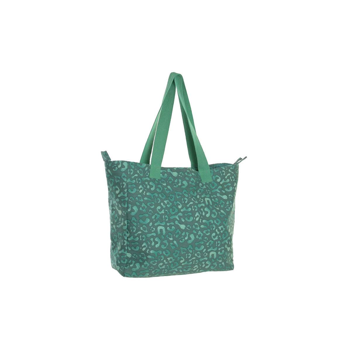 Bolso Mujer Home ESPRIT Marrón Verde Rosa 55 x 14 x 35 cm (3 Unidades)