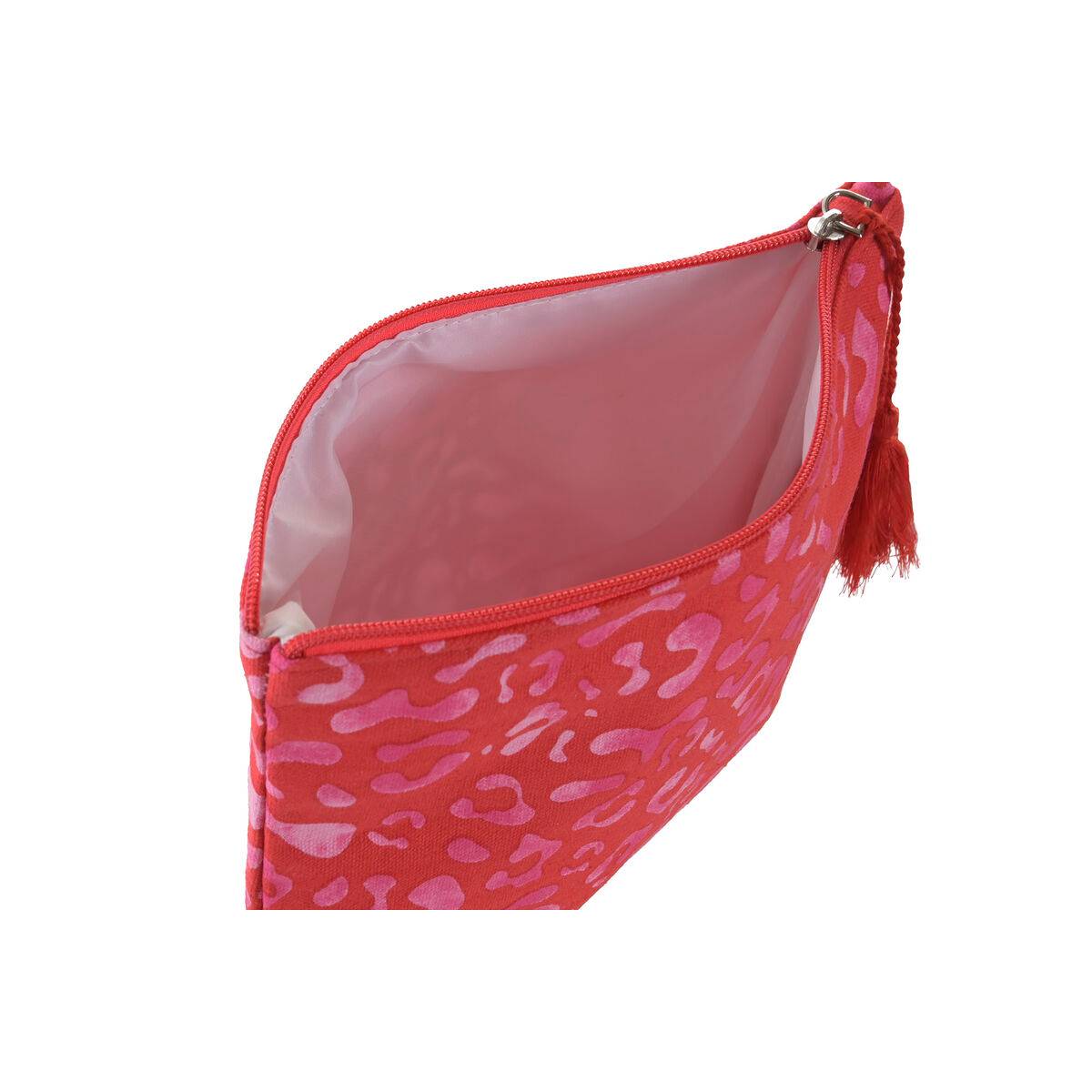Neceser de Viaje Home ESPRIT Marrón Verde Rosa Mediterráneo 20 x 5 x 25 cm (3 Unidades)
