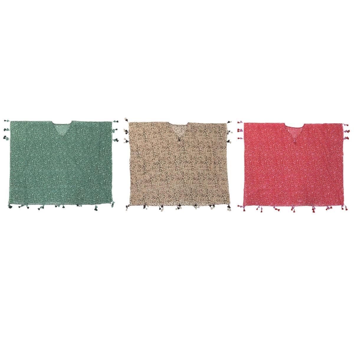 Pareo Home ESPRIT Marrón Verde Rosa (3 Unidades)