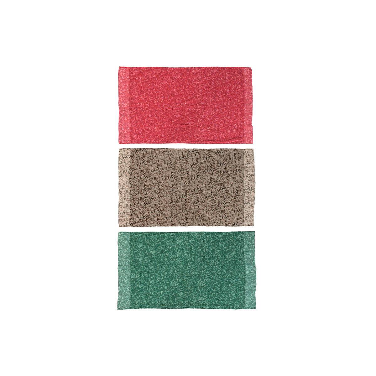 Toalla de Playa Home ESPRIT Marrón Verde Rosa Poliéster Algodón (3)