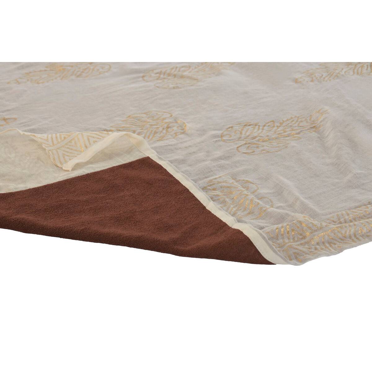 Toalla de Playa Home ESPRIT Verde Beige Dorado Coral Poliéster Algodón (3)