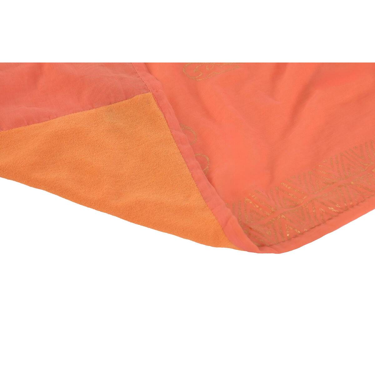 Toalla de Playa Home ESPRIT Verde Beige Dorado Coral Poliéster Algodón (3)