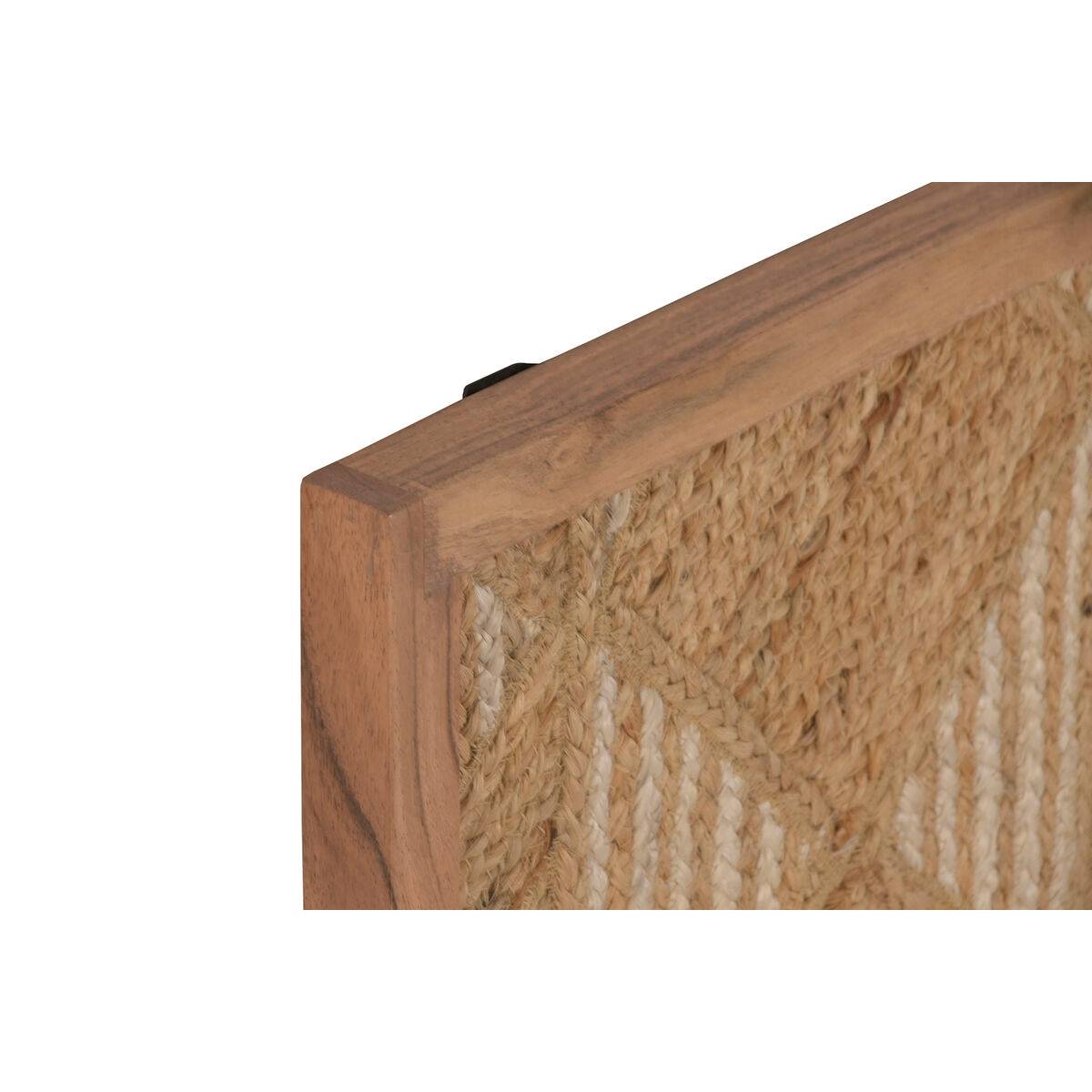 Cuadro Home ESPRIT Yute Madera de acacia 40 x 3 x 60 cm (2 Unidades)