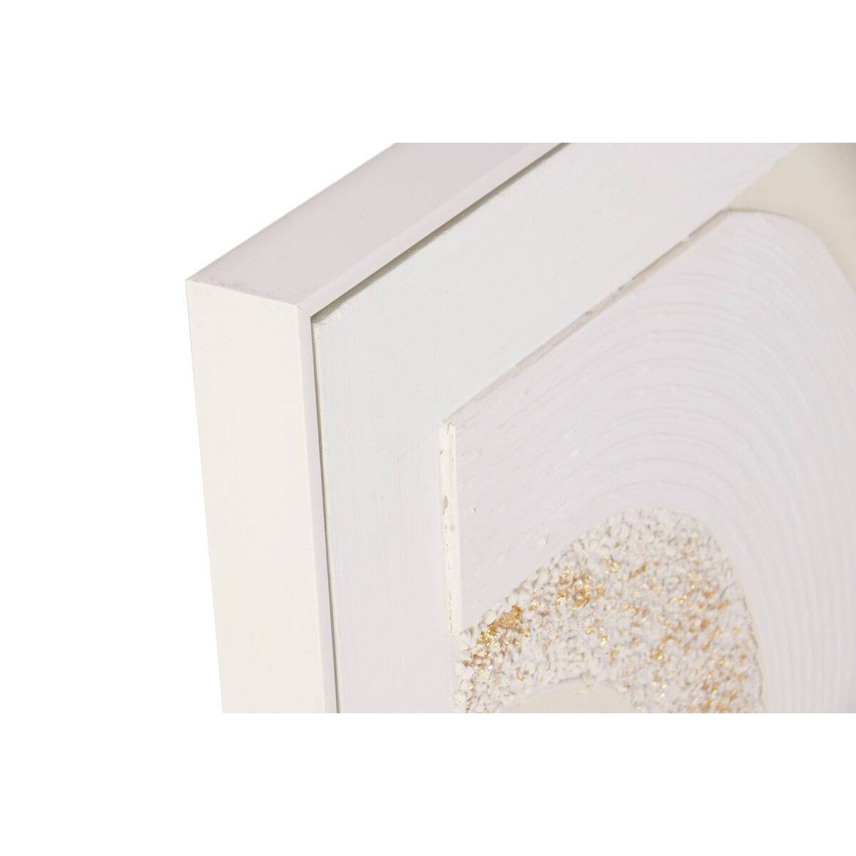 Lienzo Home ESPRIT Blanco Beige Abstracto Escandinavo 82 x 4,5 x 82 cm (2 Unidades)