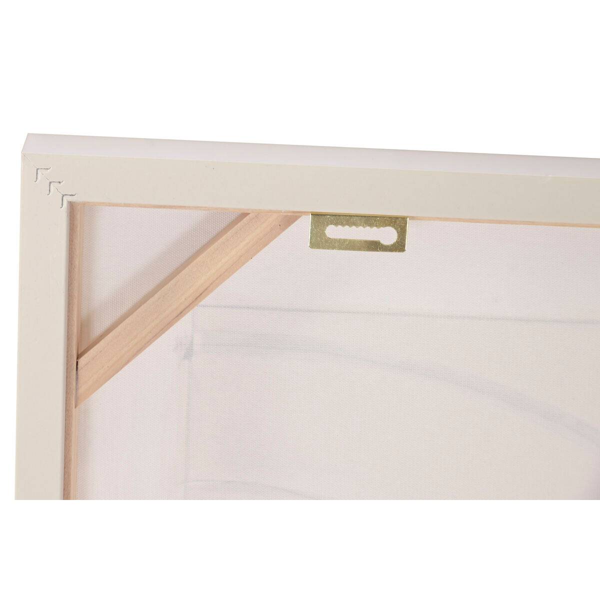 Lienzo Home ESPRIT Blanco Beige Abstracto Escandinavo 82 x 4,5 x 82 cm (2 Unidades)