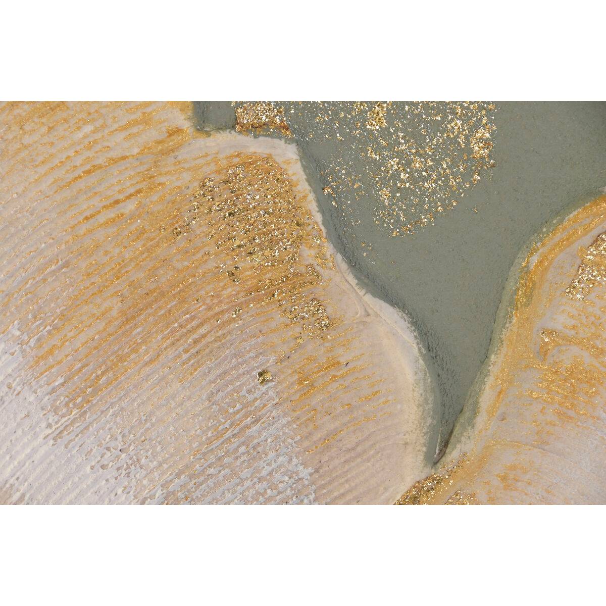 Lienzo Home ESPRIT Verde Beige Palmeras Tropical 100 x 3 x 100 cm (2 Unidades)
