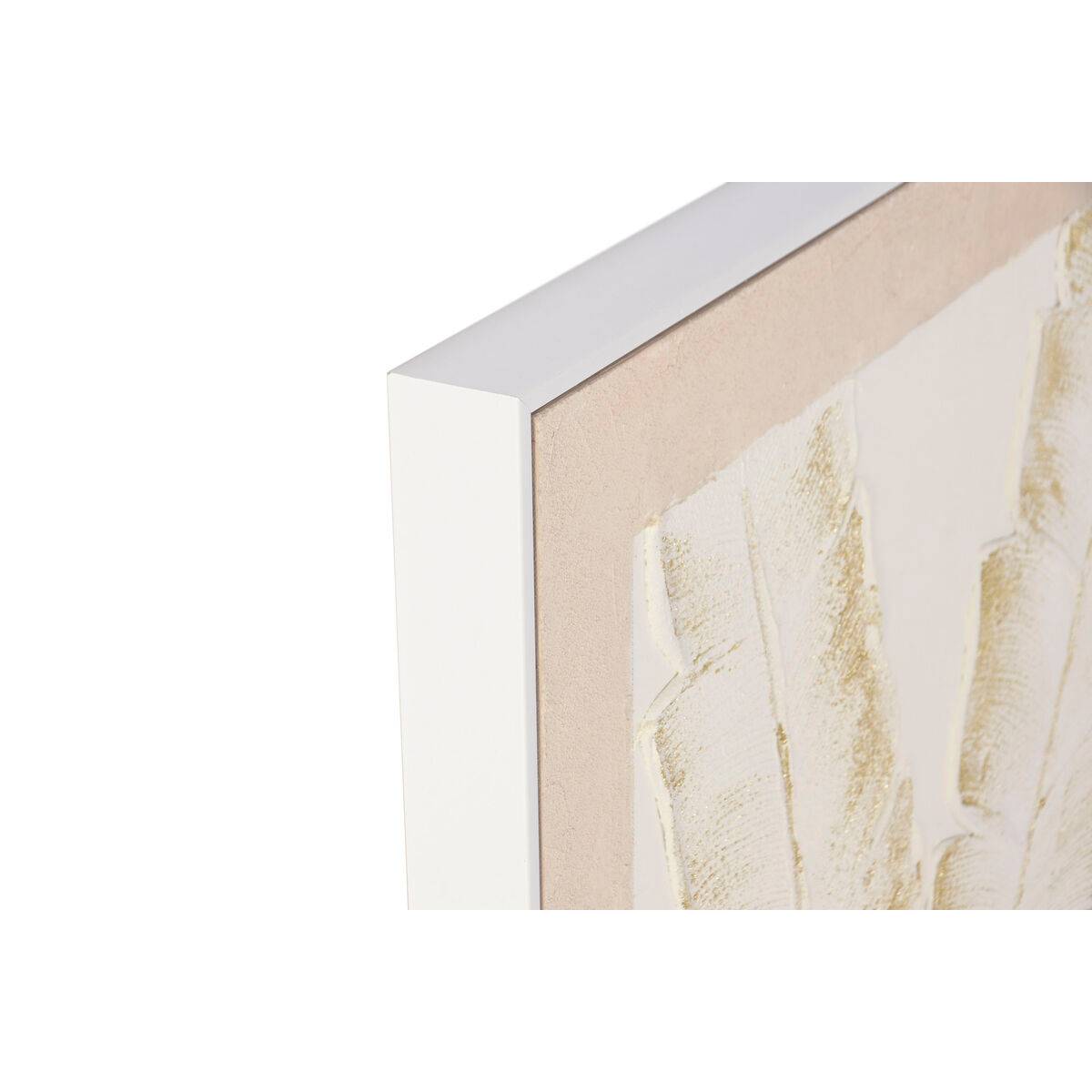 Lienzo Home ESPRIT Blanco Beige Palmeras Tropical (2 Unidades)