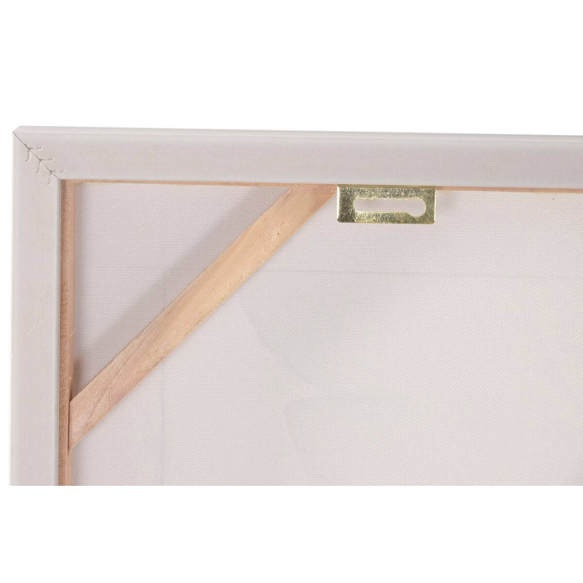 Lienzo Home ESPRIT Blanco Beige Palmeras Tropical (2 Unidades)