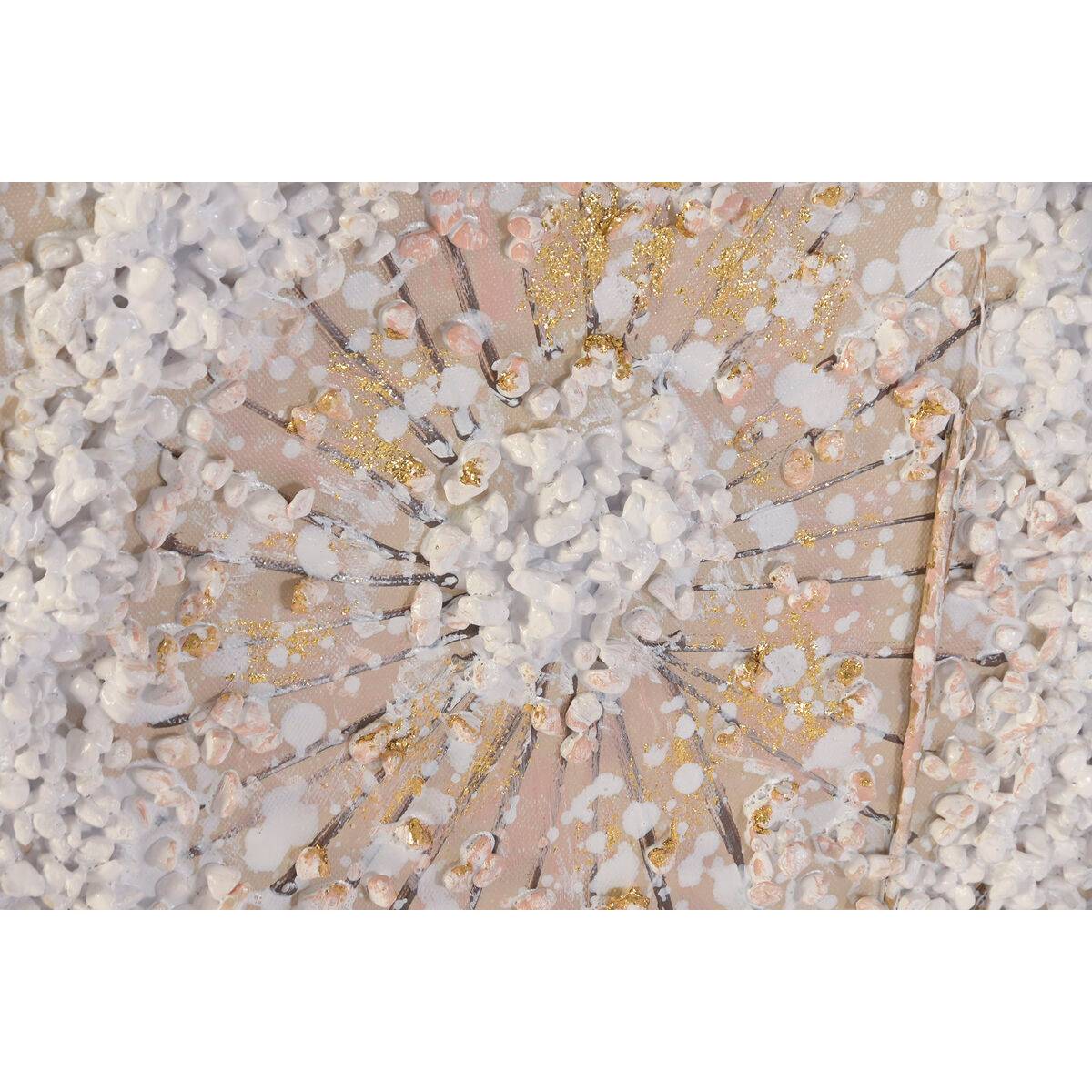 Lienzo Home ESPRIT Verde Beige Flores Shabby Chic 102 x 4,5 x 102 cm (2 Unidades)