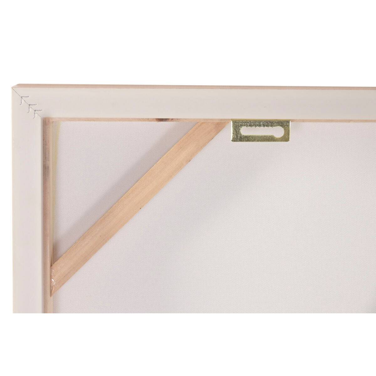 Lienzo Home ESPRIT Verde Beige Flores Shabby Chic 102 x 4,5 x 102 cm (2 Unidades)