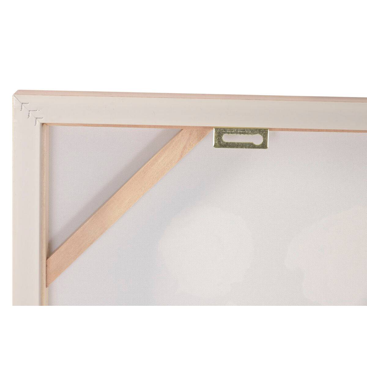 Lienzo Home ESPRIT Beige Jarrón Shabby Chic 102 x 4,5 x 102 cm (2 Unidades)
