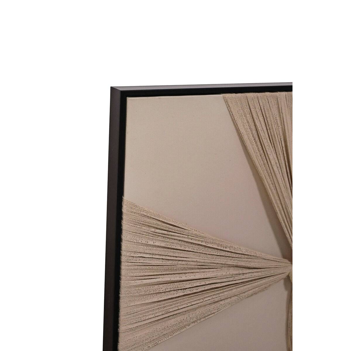 Lienzo Home ESPRIT Beige Moka Moderno 60 x 3 x 60 cm (2 Unidades)