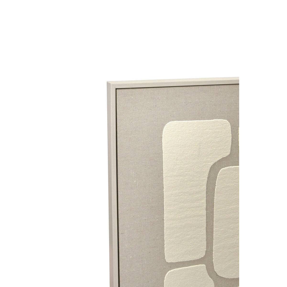Cuadro Home ESPRIT Madera MDF 80 x 3,8 x 80 cm (2 Unidades)
