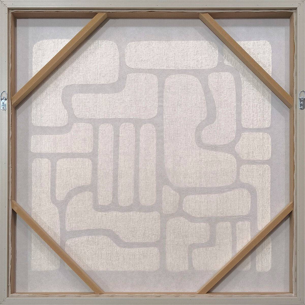 Cuadro Home ESPRIT Madera MDF 80 x 3,8 x 80 cm (2 Unidades)