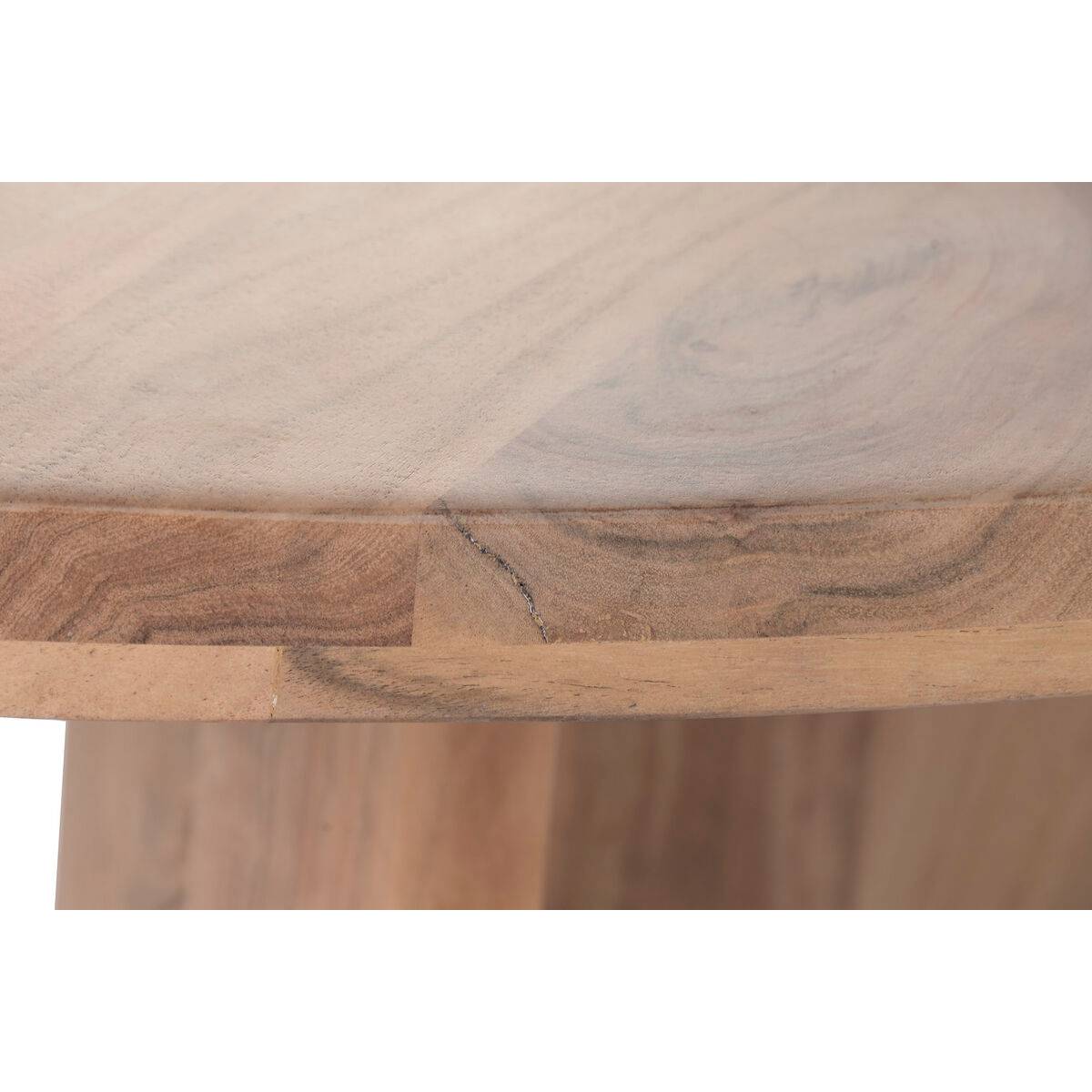 Mesa de Comedor Home ESPRIT Acacia 130 x 130 x 76 cm