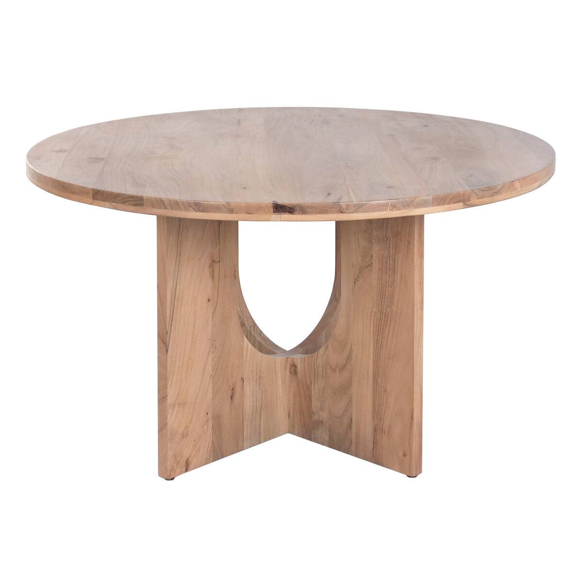 Mesa de Comedor Home ESPRIT Acacia 130 x 130 x 76 cm