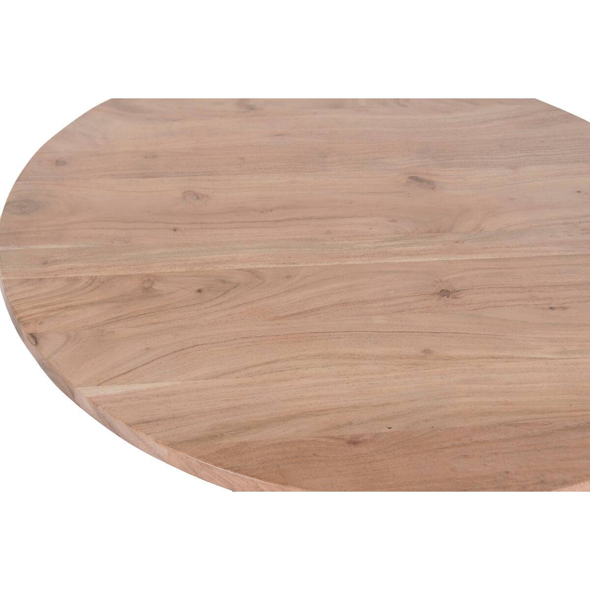 Mesa de Comedor Home ESPRIT Metal Acacia 90 x 90 x 76 cm