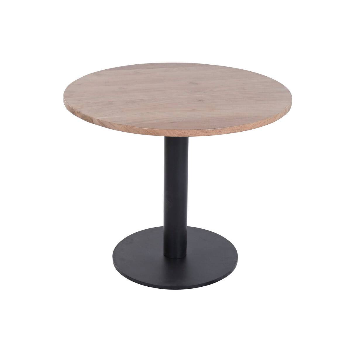 Mesa de Comedor Home ESPRIT Metal Acacia 90 x 90 x 76 cm