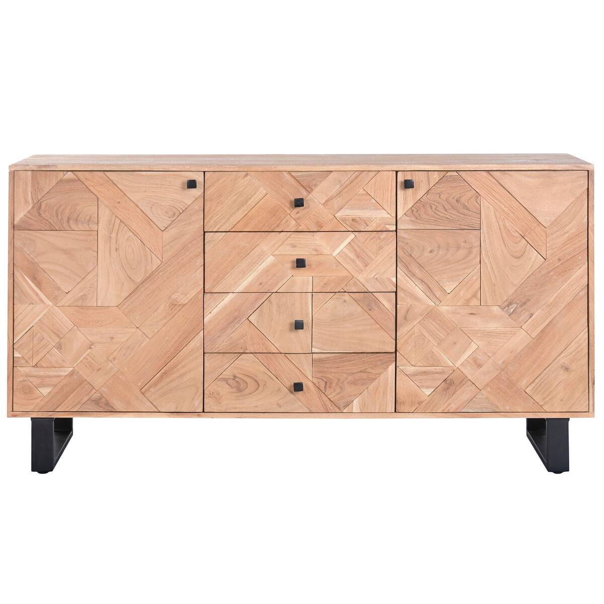 Aparador Home ESPRIT Metal Acacia 160 x 40 x 85 cm