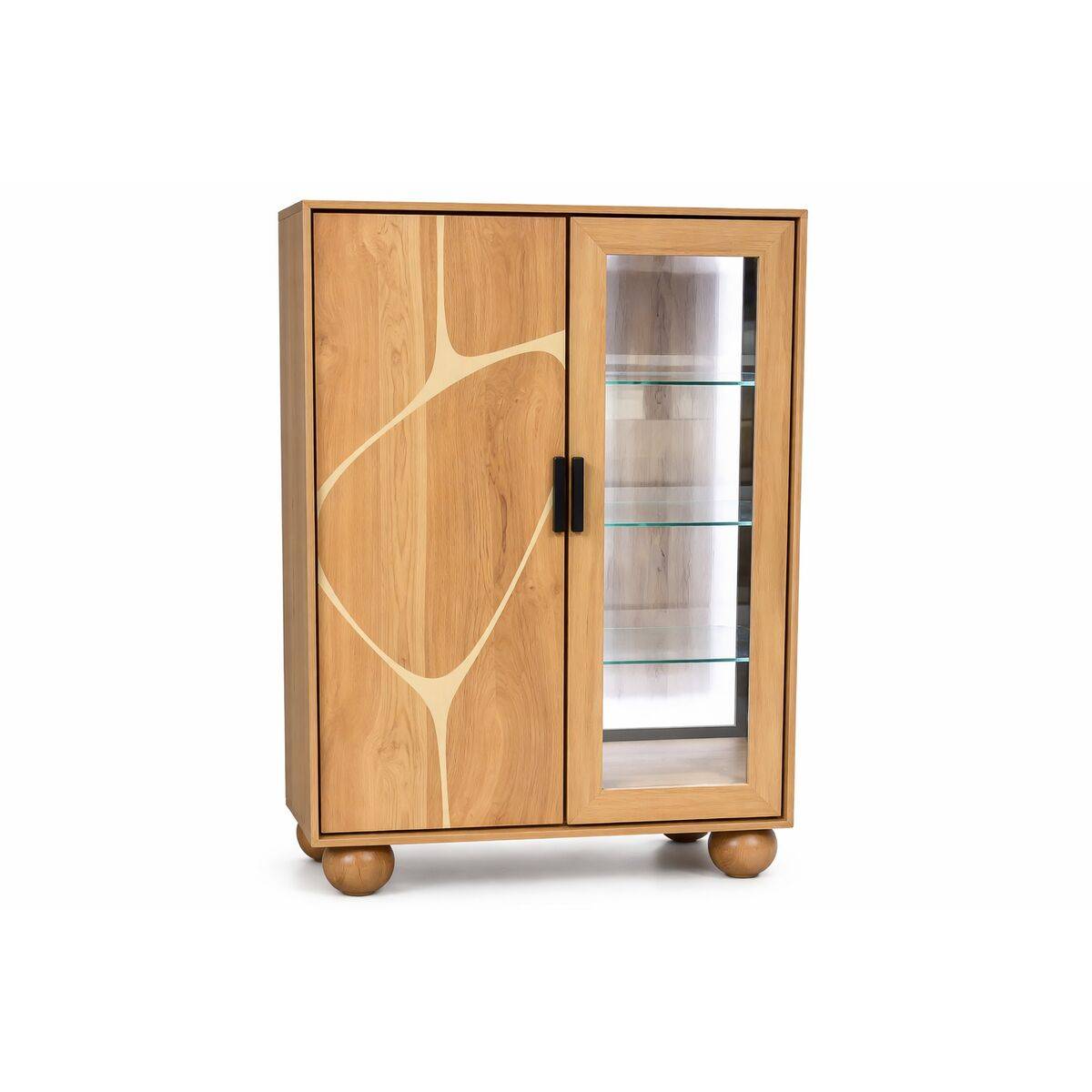 Vitrina Home ESPRIT Cristal Acacia 100 x 40 x 150 cm