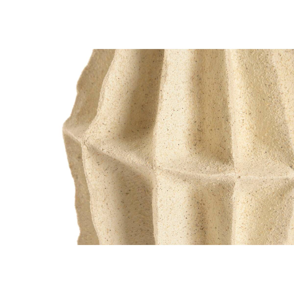 Jarrón Home ESPRIT Beige Resina Mediterráneo 19 x 19 x 44 cm