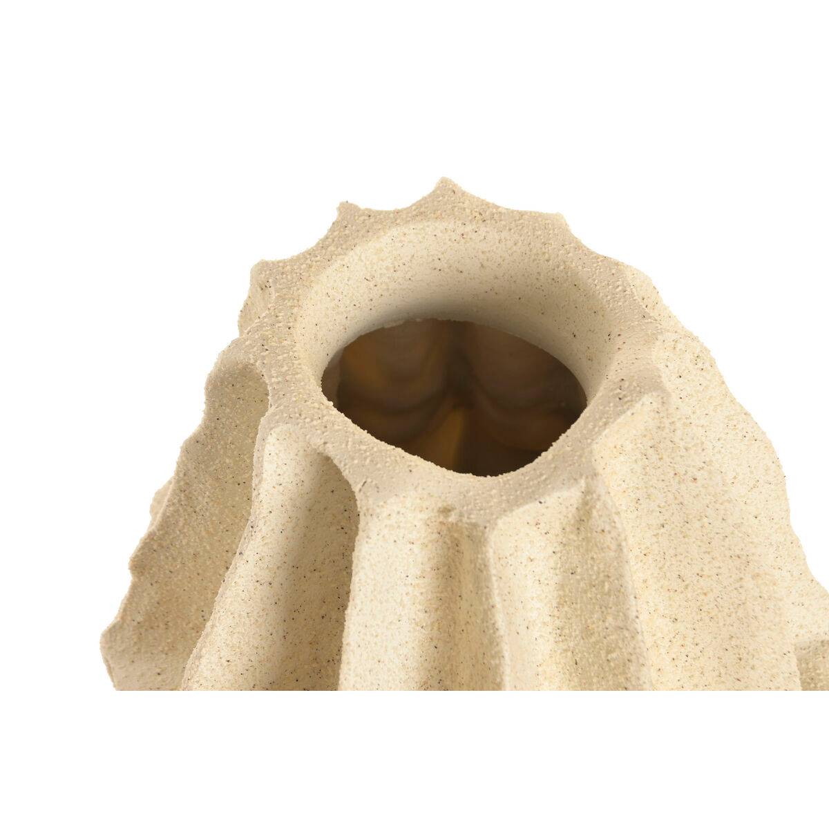 Jarrón Home ESPRIT Beige Resina Mediterráneo 19 x 19 x 44 cm