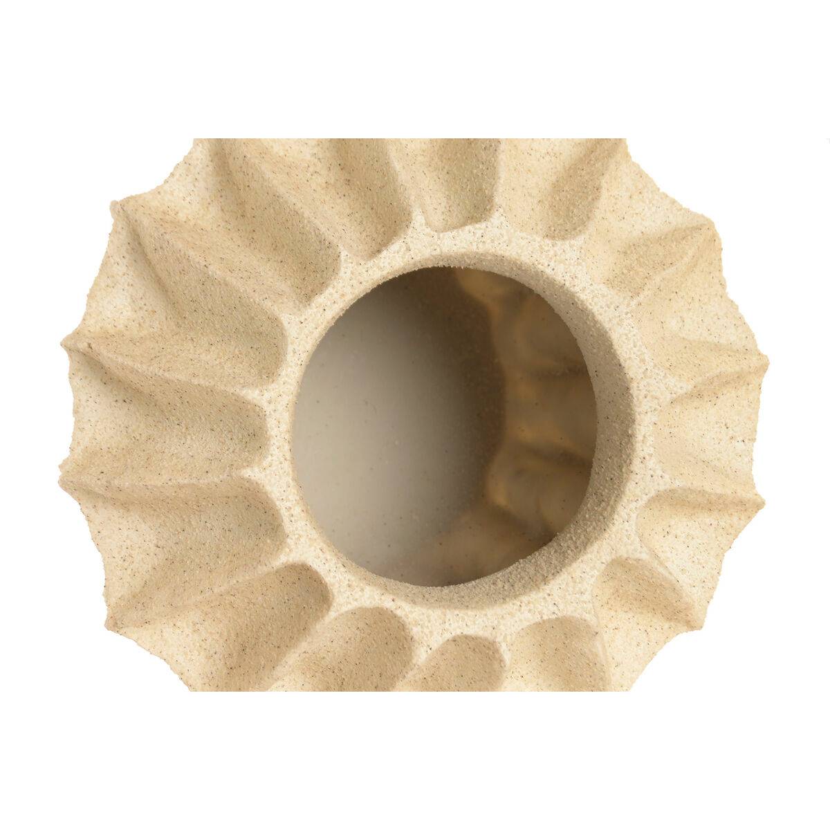 Jarrón Home ESPRIT Beige Resina Mediterráneo 26 x 26 x 21 cm