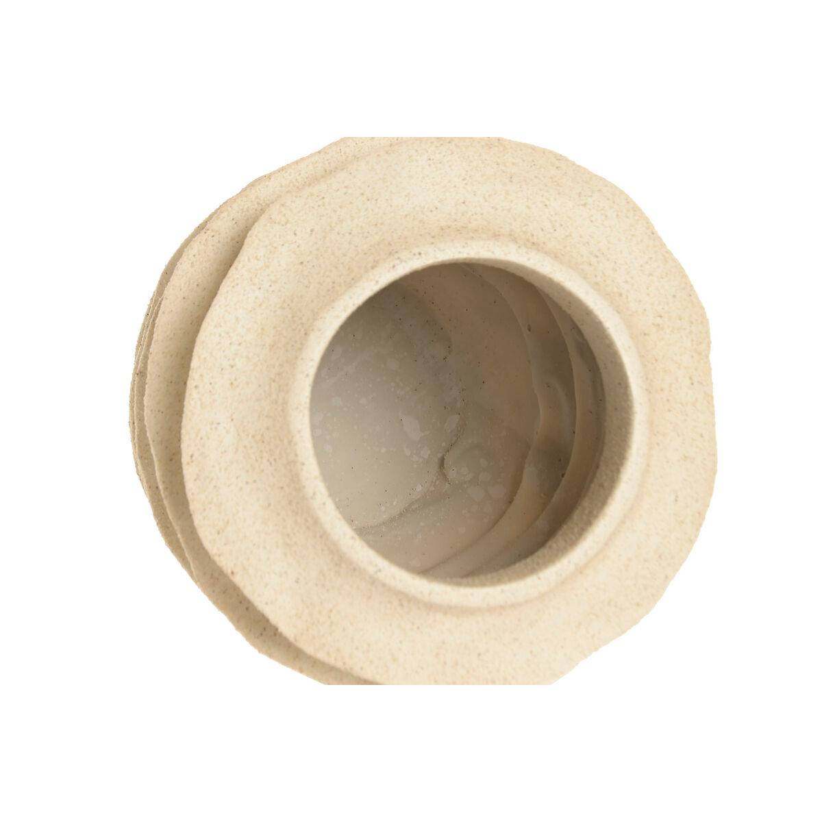 Jarrón Home ESPRIT Beige Resina Urbano 22 x 22 x 23 cm