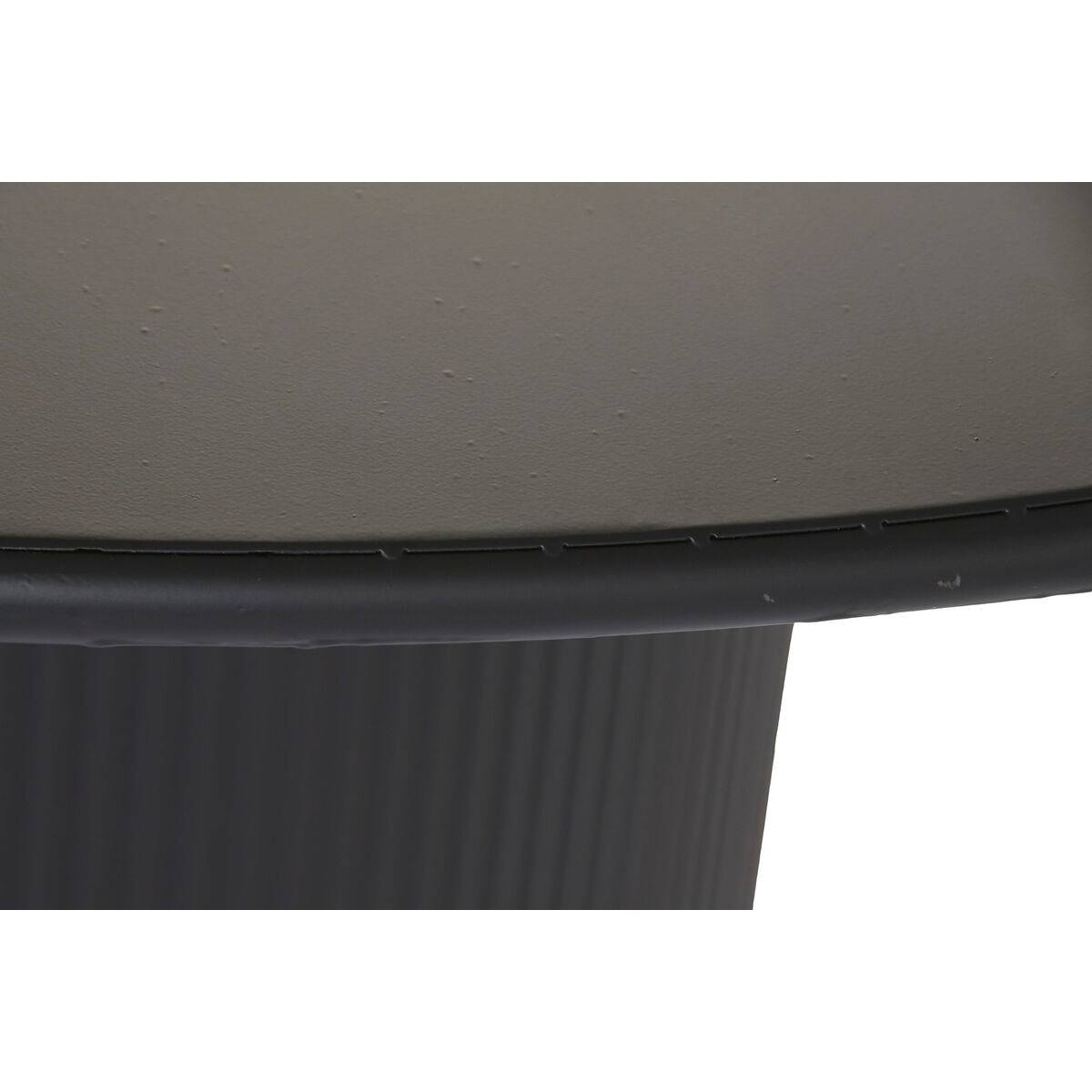 Mesa de Comedor Home ESPRIT Negro Metal 130 x 130 x 75 cm