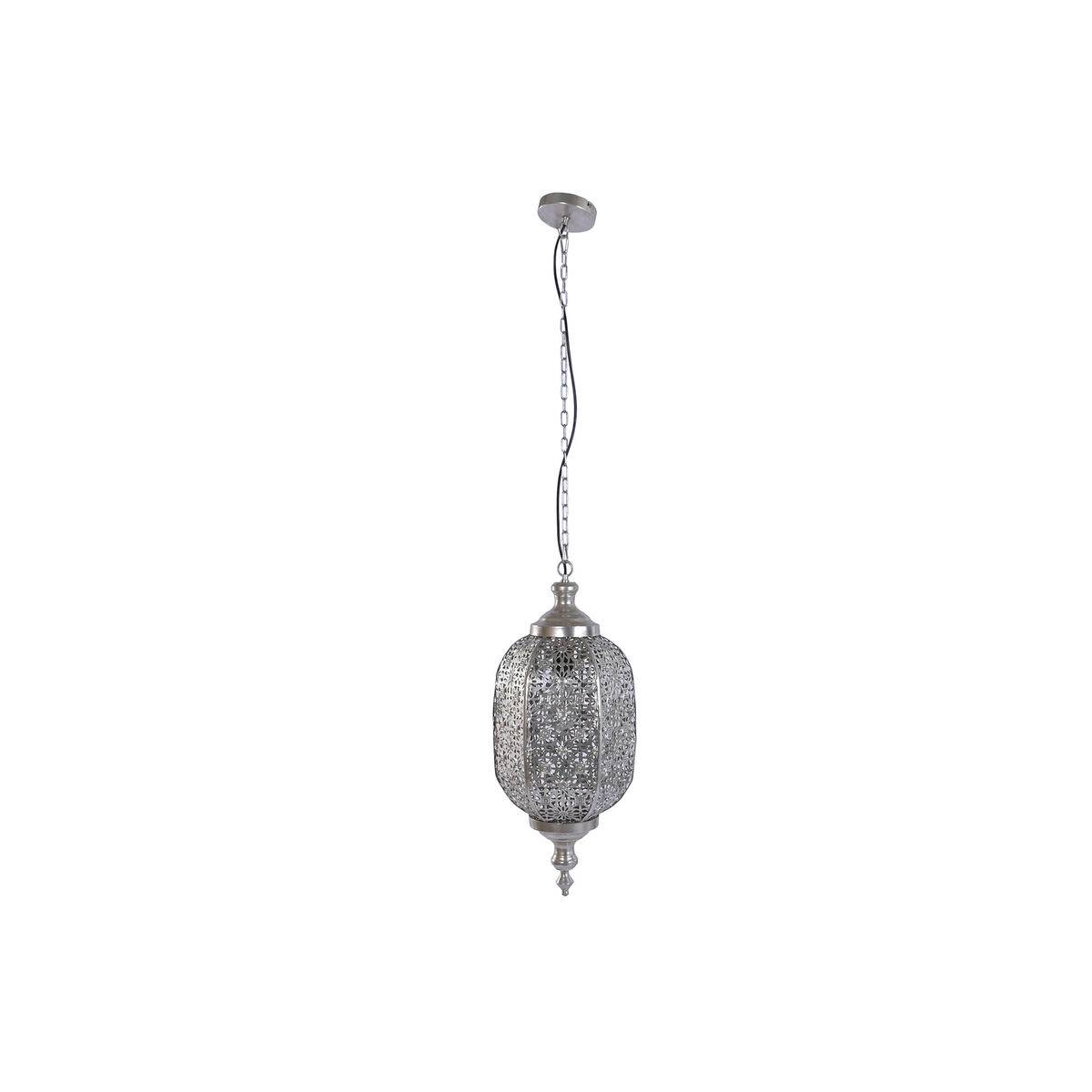 Lámpara de Techo Home ESPRIT Plateado Metal 50 W 28 X 28 X 140 CM