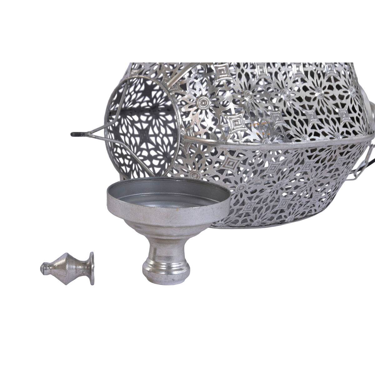 Lámpara de Techo Home ESPRIT Plateado Metal 50 W 28 X 28 X 140 CM