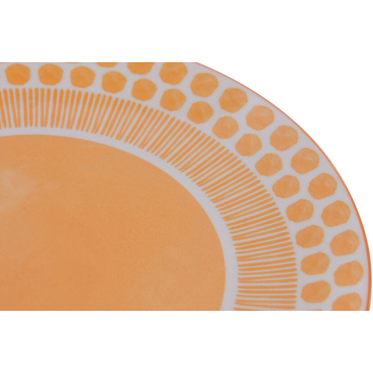 Set de Vajilla Home ESPRIT Naranja Porcelana 18 Piezas