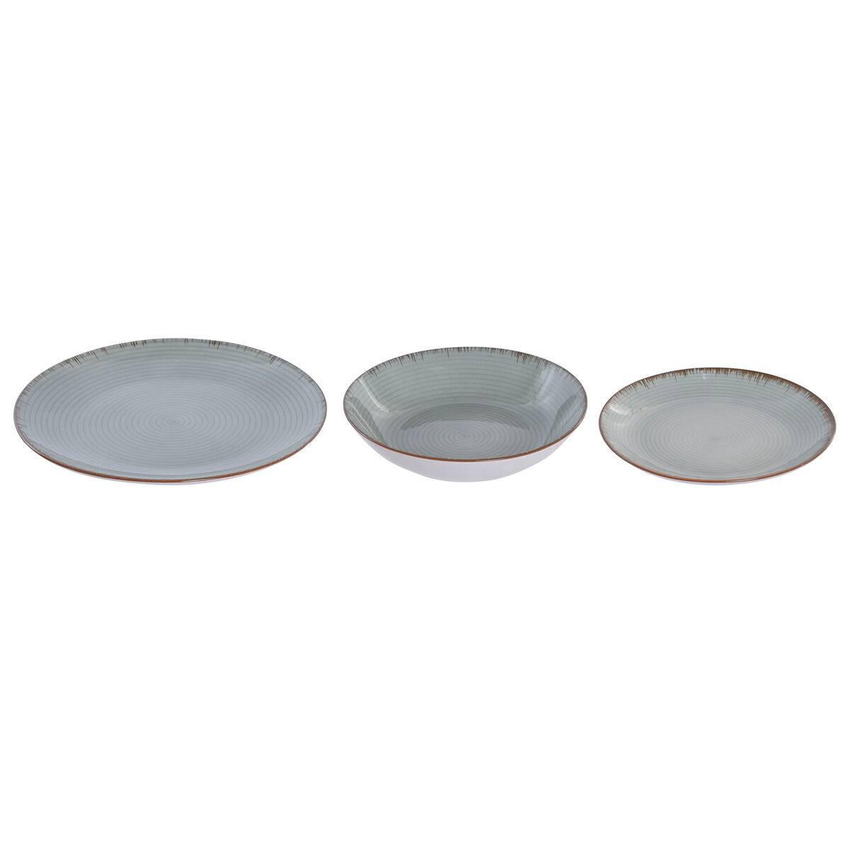 Set de Vajilla Home ESPRIT Verde Claro Porcelana 18 Piezas