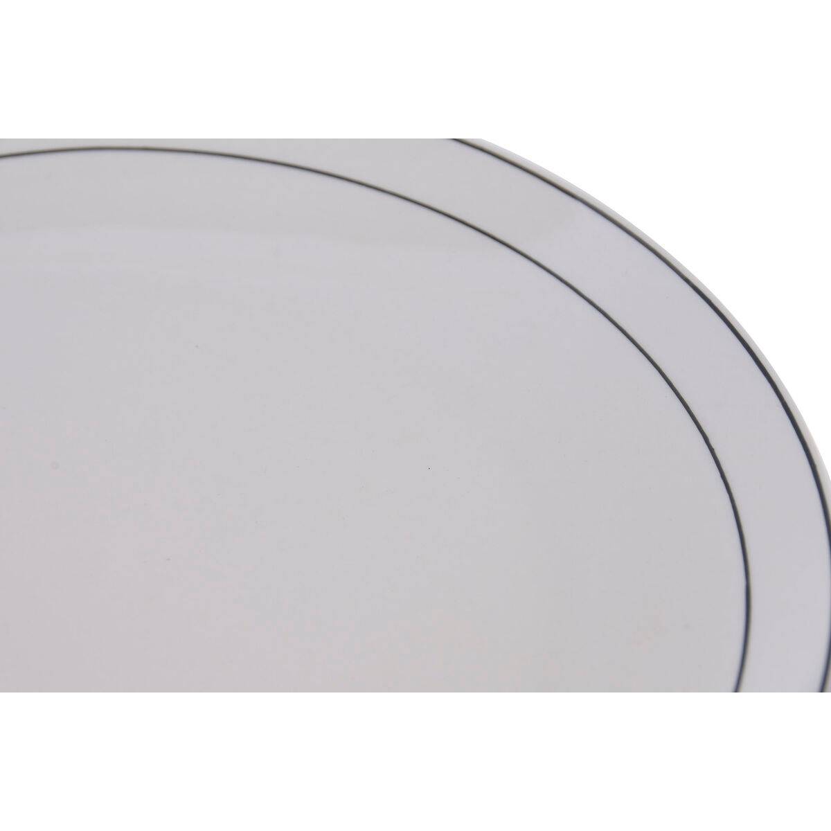 Set de Vajilla Home ESPRIT Blanco Negro Porcelana 18 Piezas